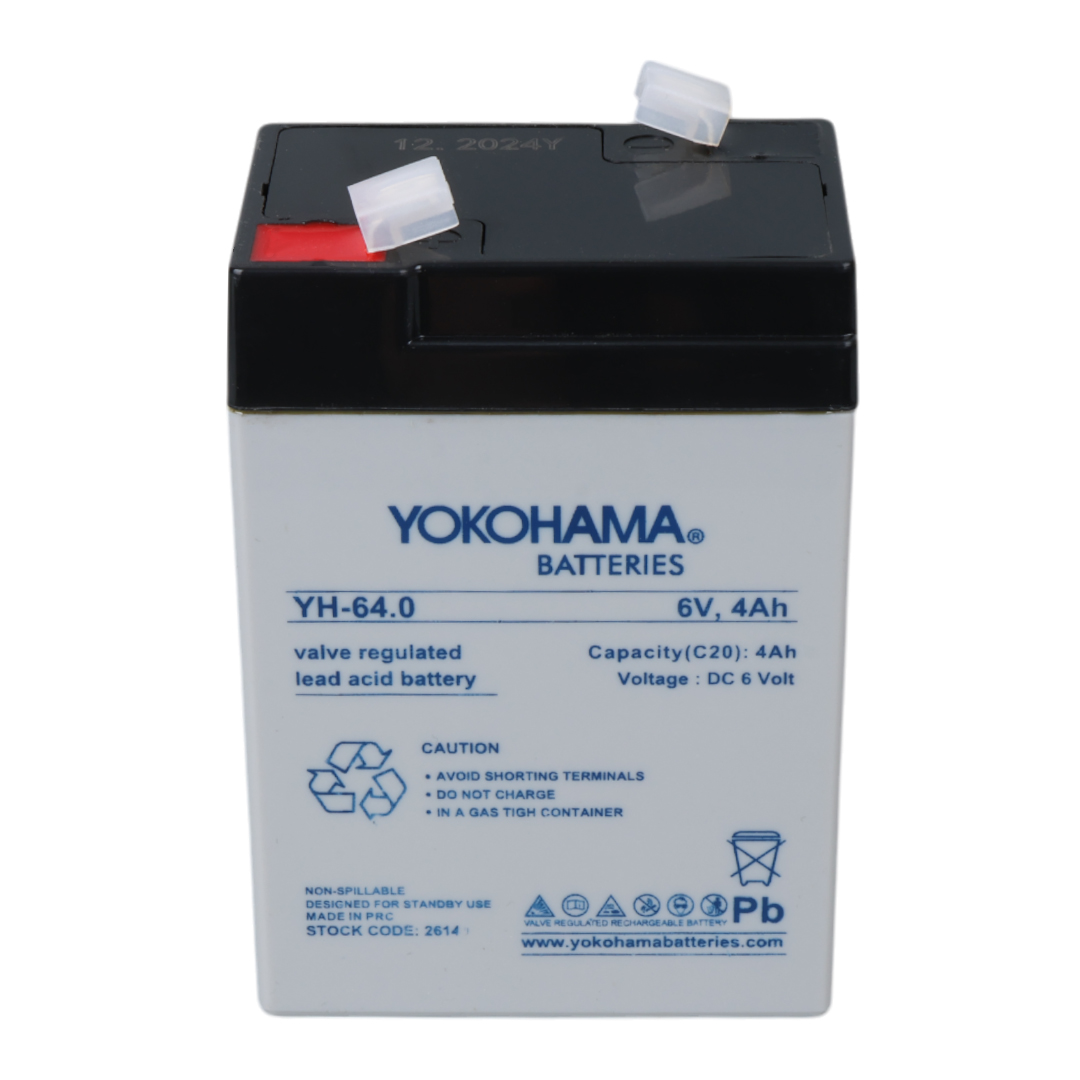 YOKOHAMA YH-64.0 6 VOLT - 4 AMPER IŞILDAK AKÜSÜ (70 X 48 X 101 MM) (4707) YOKOHAMA YH-64.0 6 VOLT - 4 AMPER IŞILDAK AKÜSÜ (70 X 48 X 101 MM) (4707)