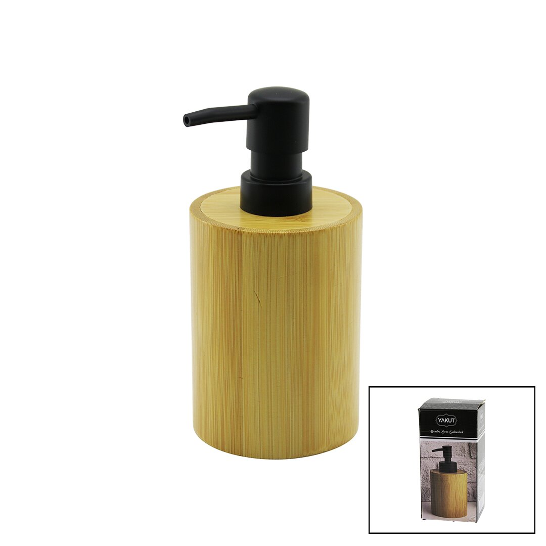 YUVARLAK AHŞAP BAMBU SIVI SABUNLUK SİYAH PLASTİK POMPA ÇAP: 8CM - Y: 11CM (4707) YUVARLAK AHŞAP BAMBU SIVI SABUNLUK SİYAH PLASTİK POMPA ÇAP: 8CM - Y: 11CM (4707)